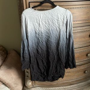 Gray to Black Long Sleeve Dress - Size Small